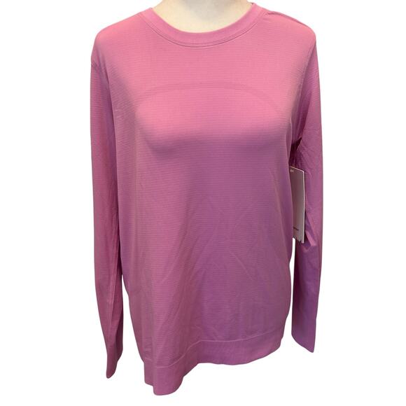 Lululemon NWT Pink Swiftly Relaxed Long Sleeve Top Womens Size 8 NEW - Picture 1 of 7